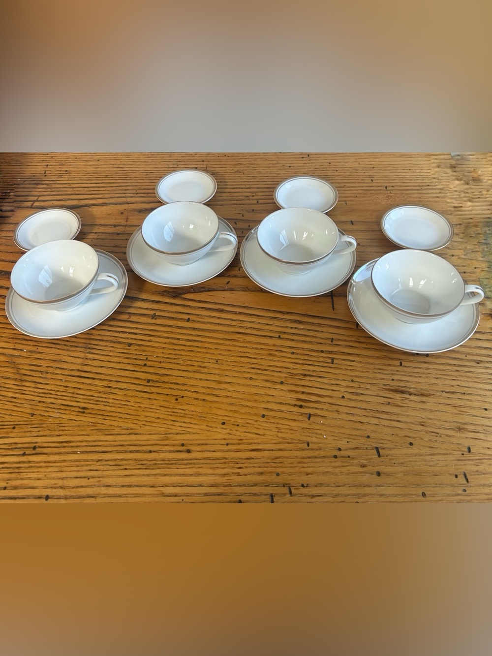 4 Vintage Royalton Golden Elegance Cup, Saucer & Coaster Sets – 12 Pieces